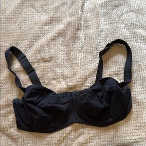 SKIMS Cotton Black Bra 38D